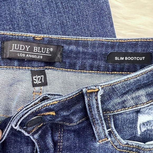 👖|•JUDY BLUE•| Slim Bootcut Stretch Jeans Size 5/27👖 - Picture 4 of 5